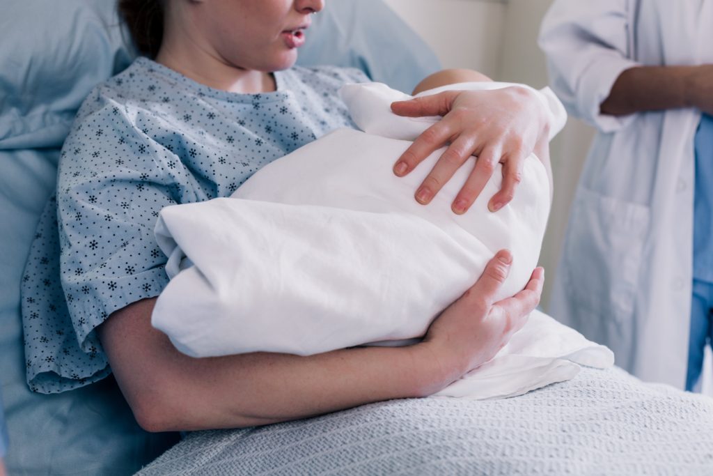 mother and baby hospital bag