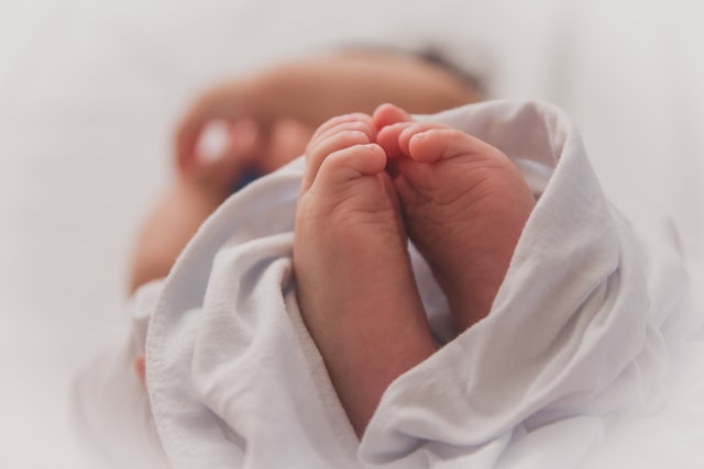 newborn baby in the hospital